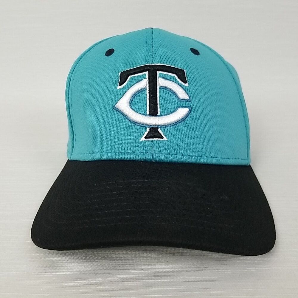Minnesota Twins DOME Headwear Teal/ Black Baseball Cap Size L/XL  Style 12